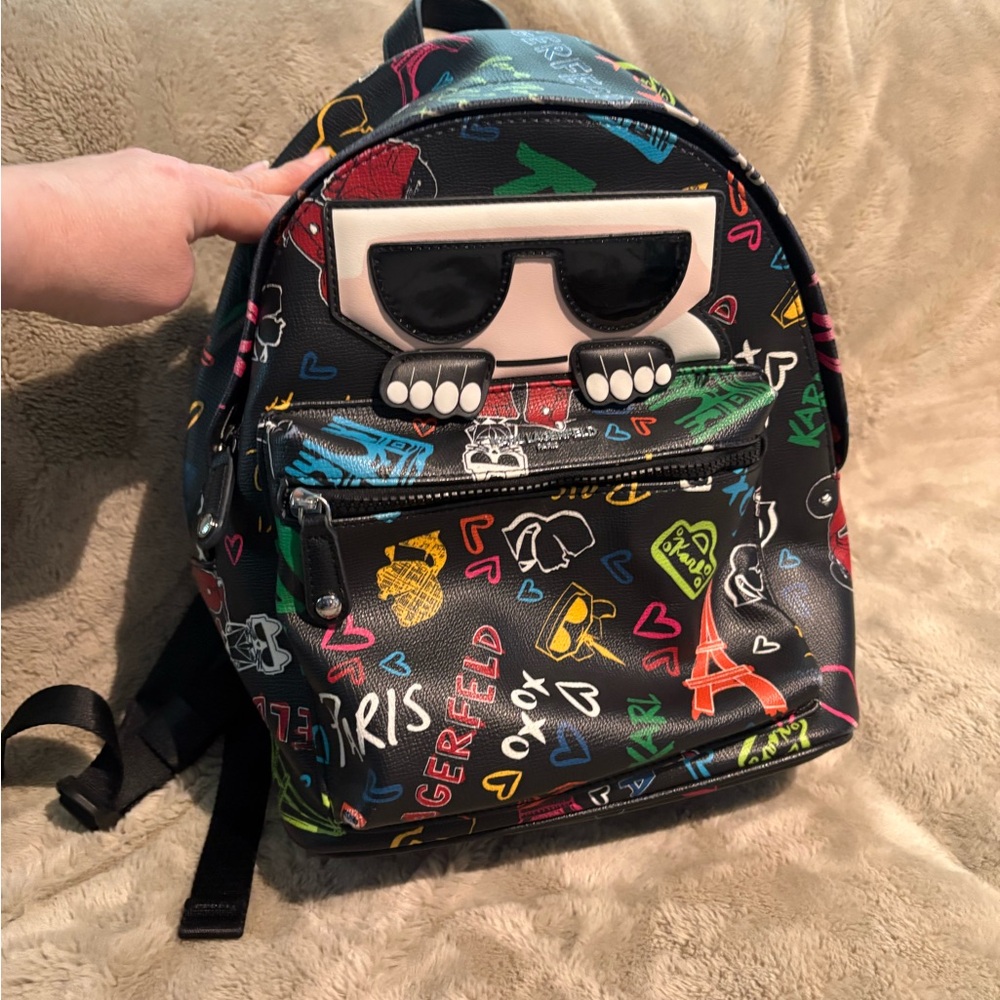 Karl Lagerfeld Multicolor Graphic Backpack